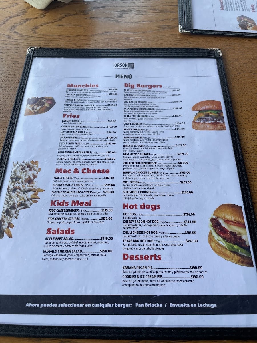 Orson Burgers Menu - Image 4