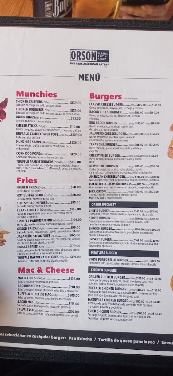 Orson Burgers Menu - Image 6